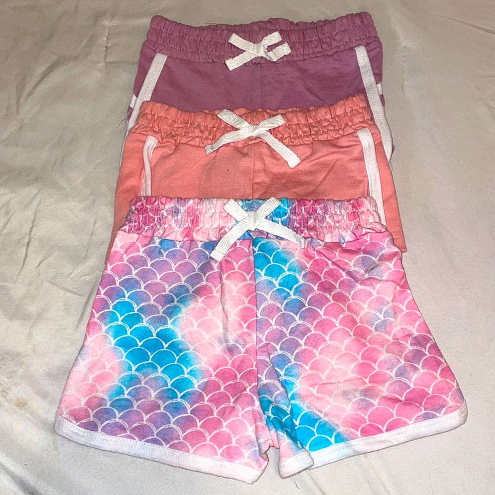 2T pastel cotton shorts